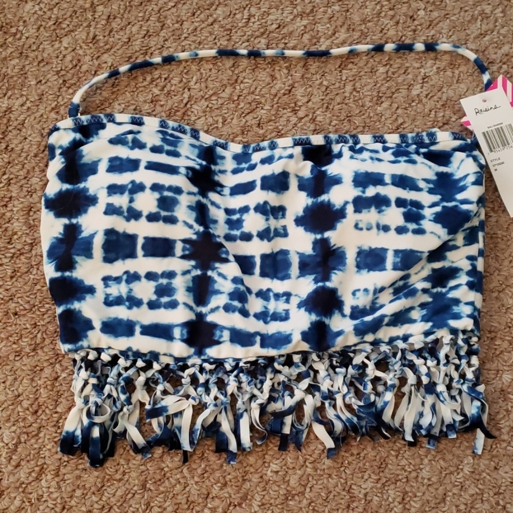 New Raisins tye dye bikini top